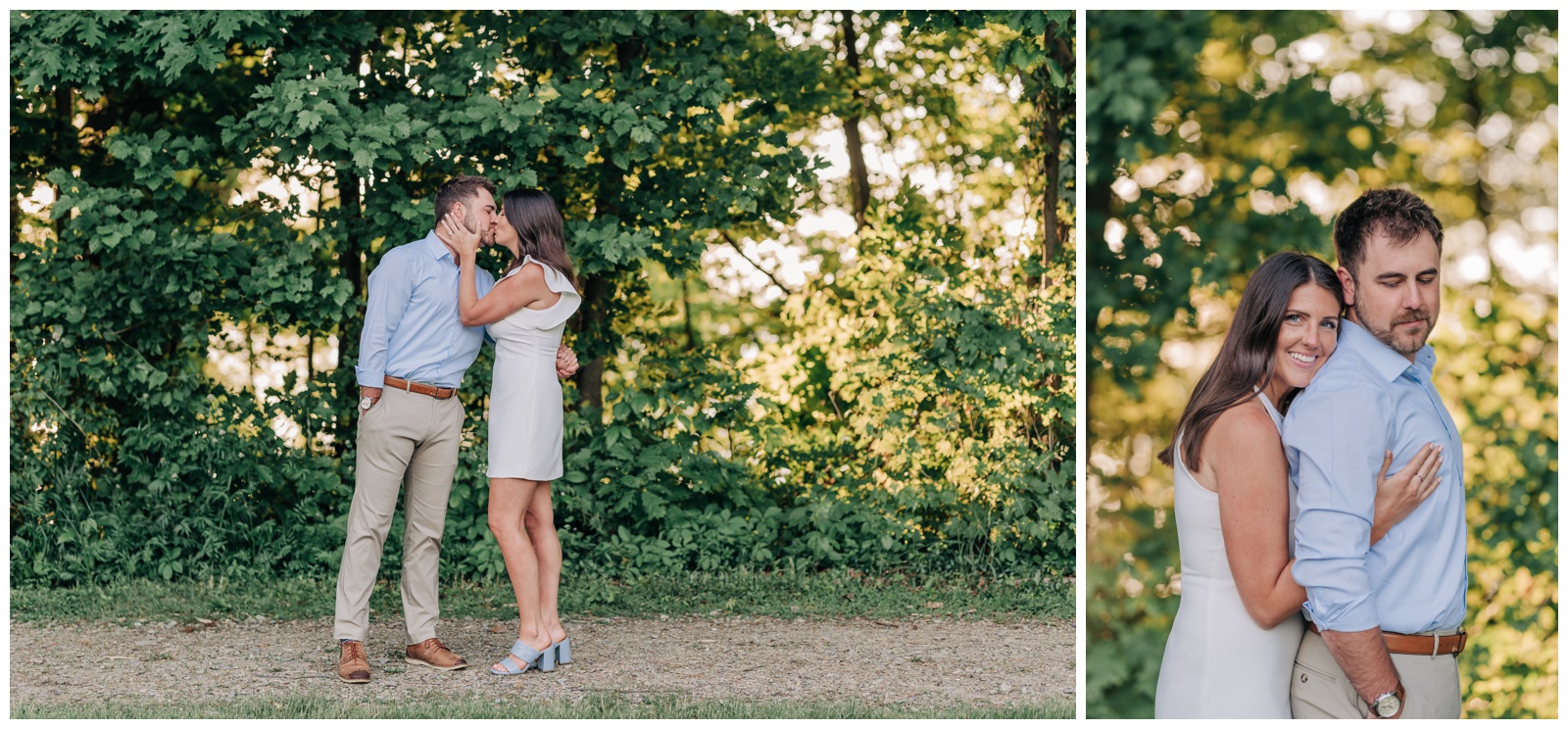 Dreamy Summer Engagement Session at Long Point State Park in Bemus Point NY